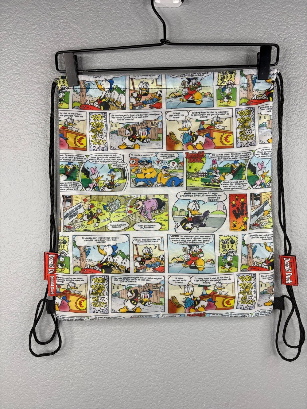 Donald Duck Retro Cartoons Drawstring Backpack - Picture 2 of 7